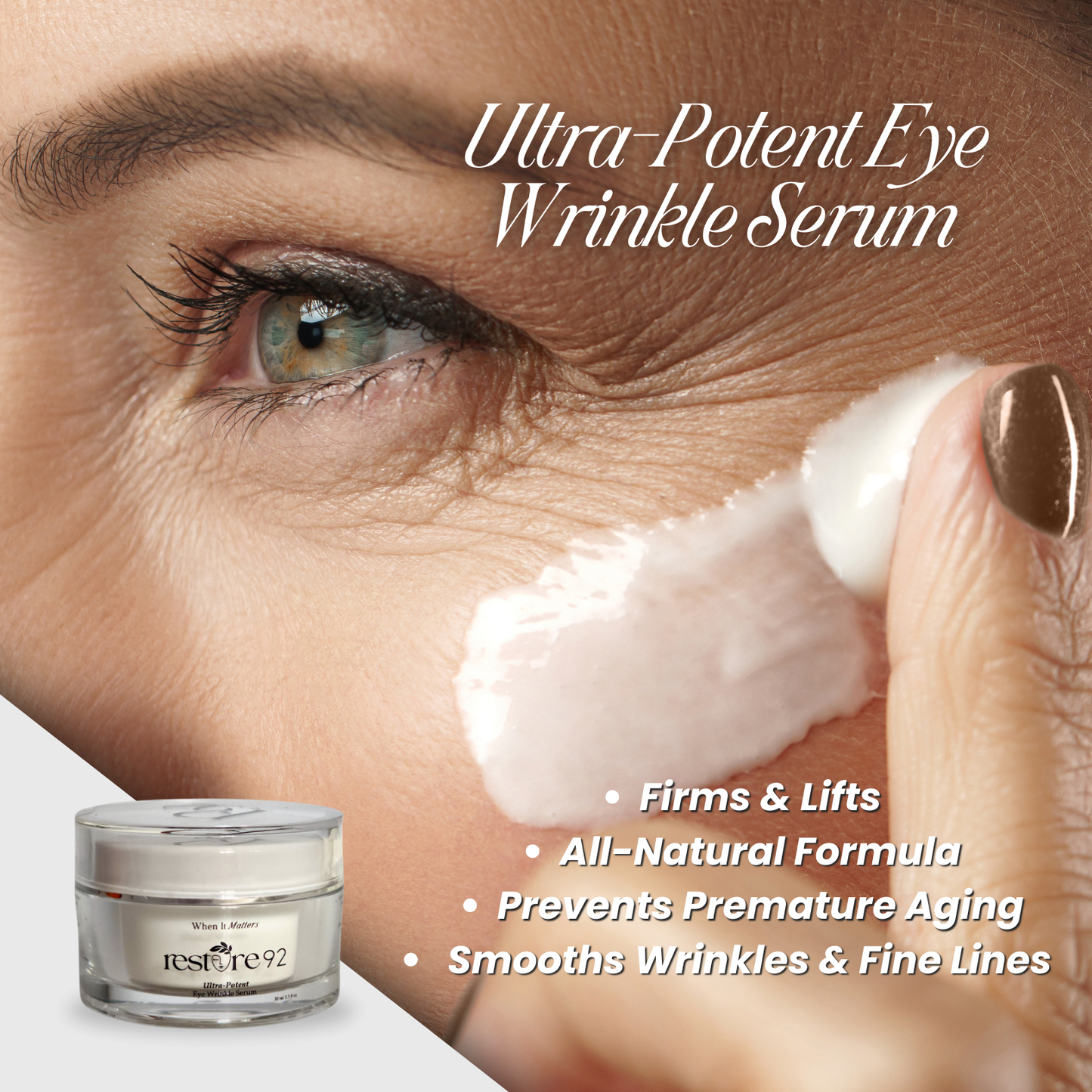 Ultra-Potent Eye Wrinkle Serum + Gua Sha Set
