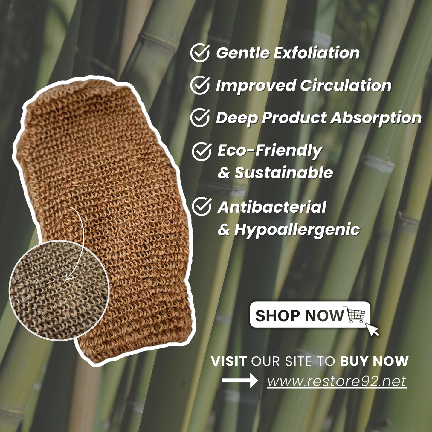 Bamboo Hemp Glove