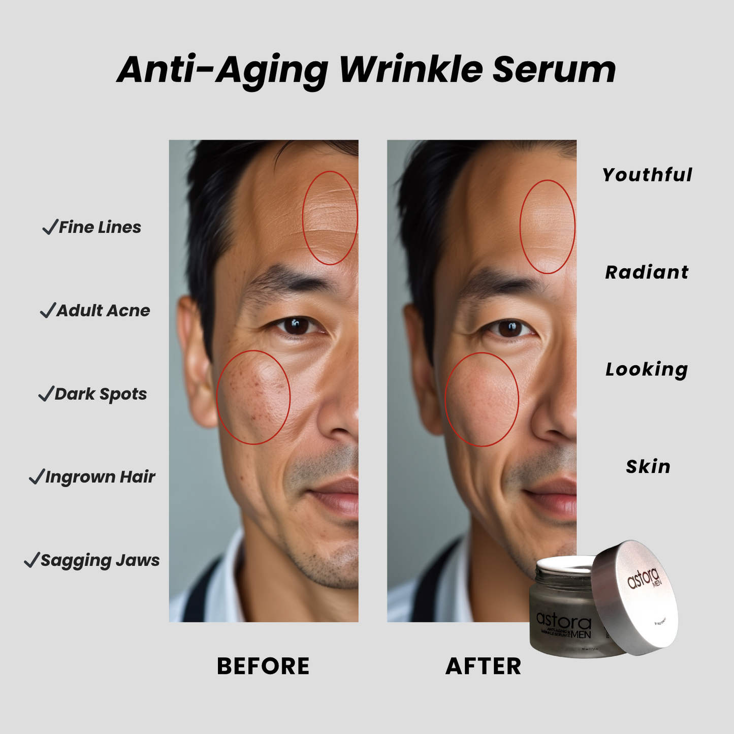 Astora Men Anti-Aging Wrinkle Serum